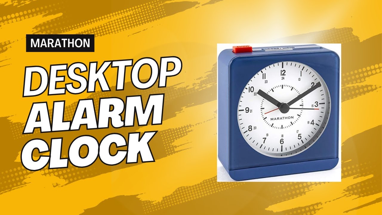 Marathon Non-Ticking Analog Alarm Clock Review