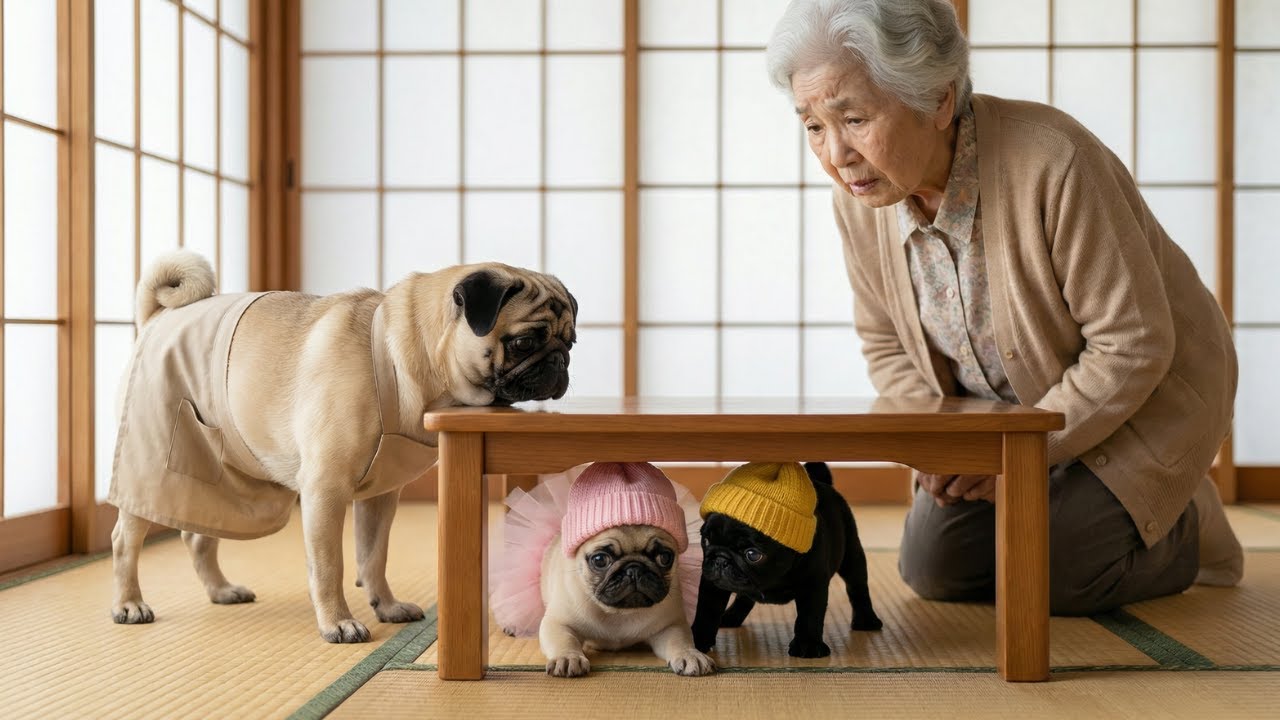 消えたおばあちゃんの眼鏡を探せ！パグ太ふぁみりの大捜索🔍