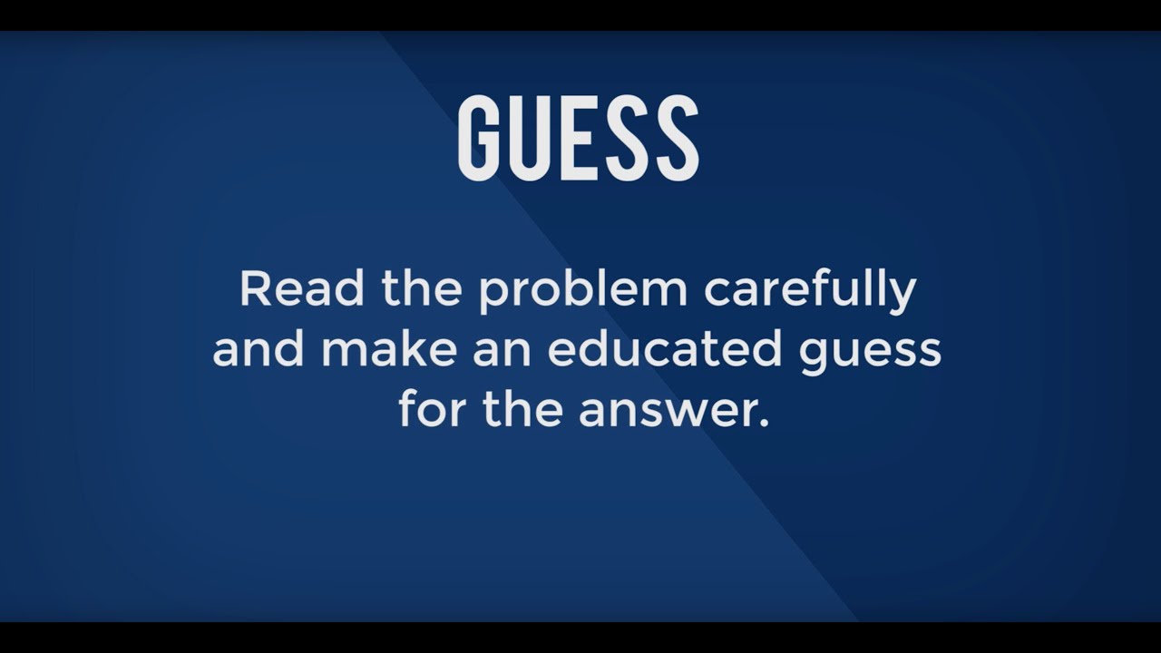 Guess and Check Strategy