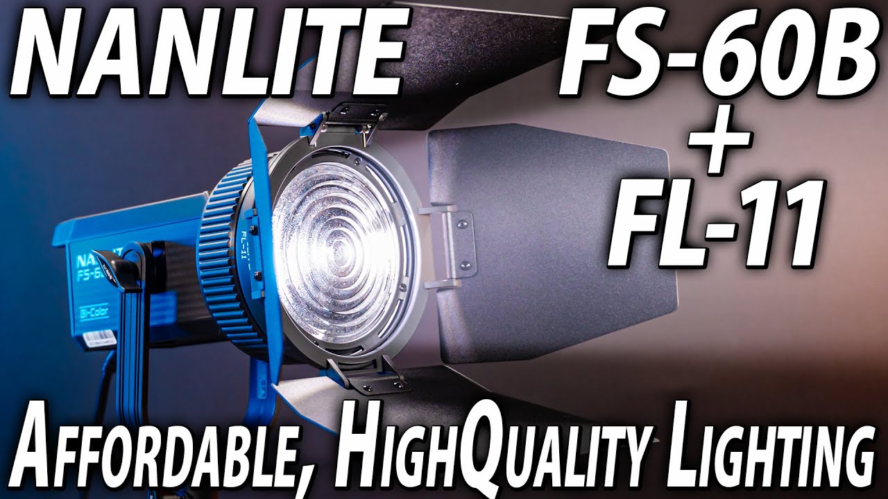 Nanlite's 70W Light FS-60B with Dedicated Fresnel Lens FL-11. High-Quality Lighting Affordable Price