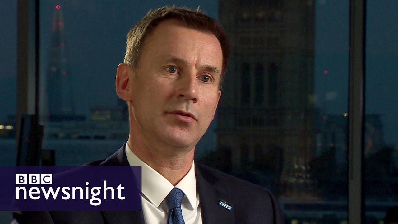 Is the NHS in crisis? Interview with Health Secretary Jeremy Hunt - BBC Newsnight
