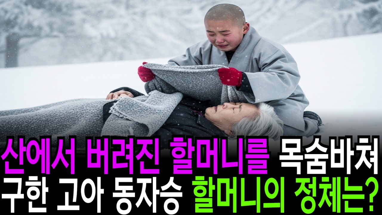 산에서 얼어 죽어가던 할머니를 구한 12살 고아 동자승, 그 할머니의 정체는? | 오디오사연 | 라디오사연 | 할아버지 | 할머니 | 노후사연 | 불교말씀 | 노후지혜 | 부처님|