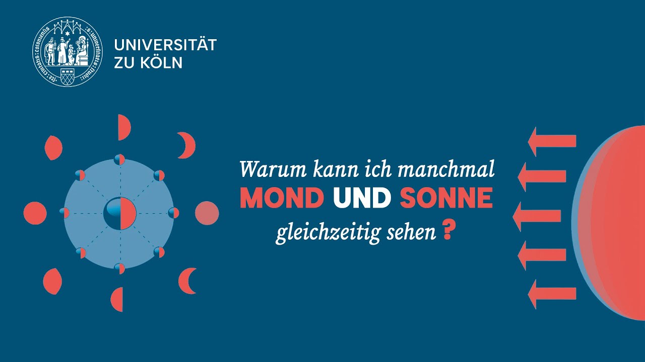 Warum kann ich manchmal Mond und Sonne gleichzeitig sehen?