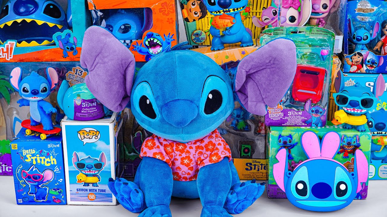 Disney Lilo & Stitch Toy Collection Unboxing Review | Stitch Hawaiian Plush & Pop! Stitch with Tube