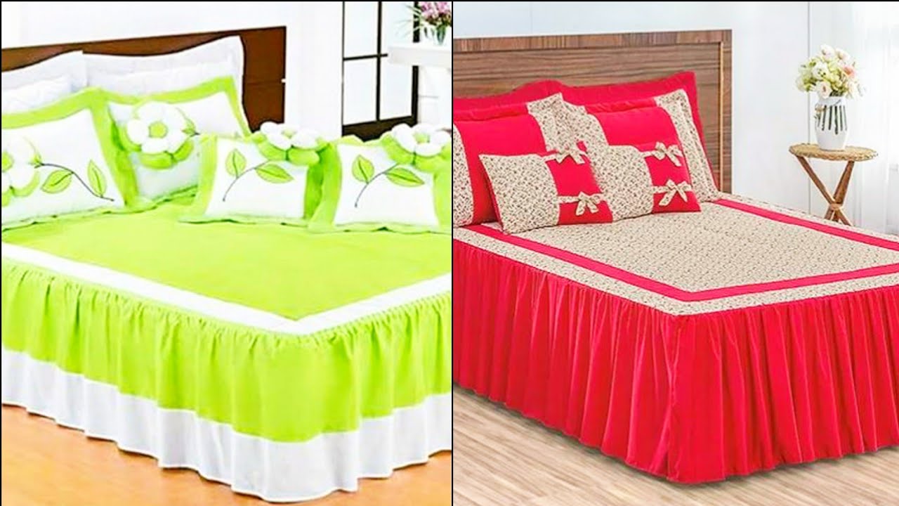 Luxury Embellished Charming Frilly Lace Bedsheet Design