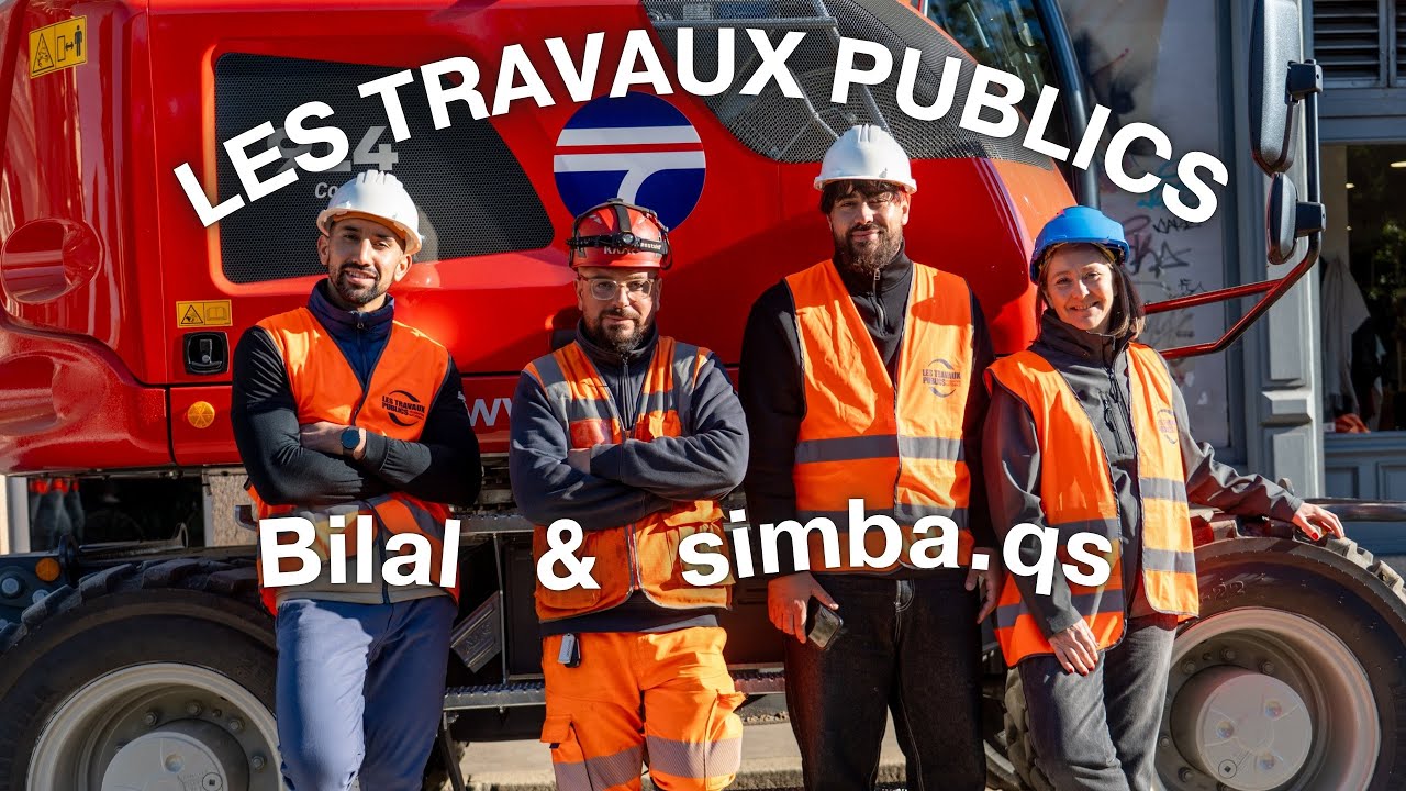 Avec @simba-qs et Bilal Bakhouche-Chareuf à la découverte des Travaux Publics !