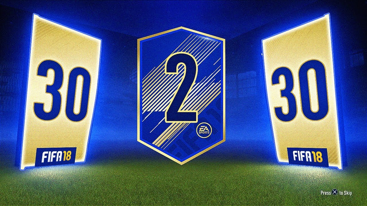 30 x 2 PLAYER TOTS PACKS : FIFA 18 Ultimate Team