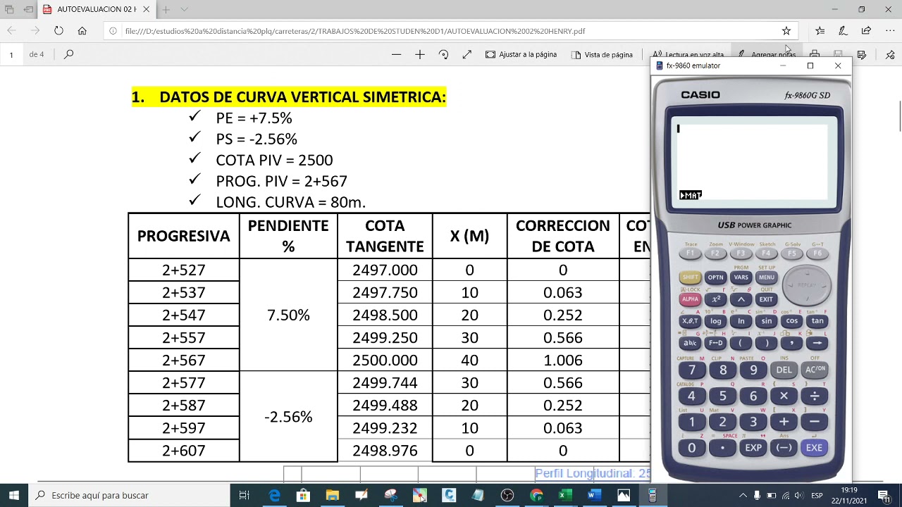 SESIÓN 10 CURVA VERTICAL SIMÉTRICA Y ASIMÉTRICA EJERCICIOS TOPOGRAFÍA VIAL