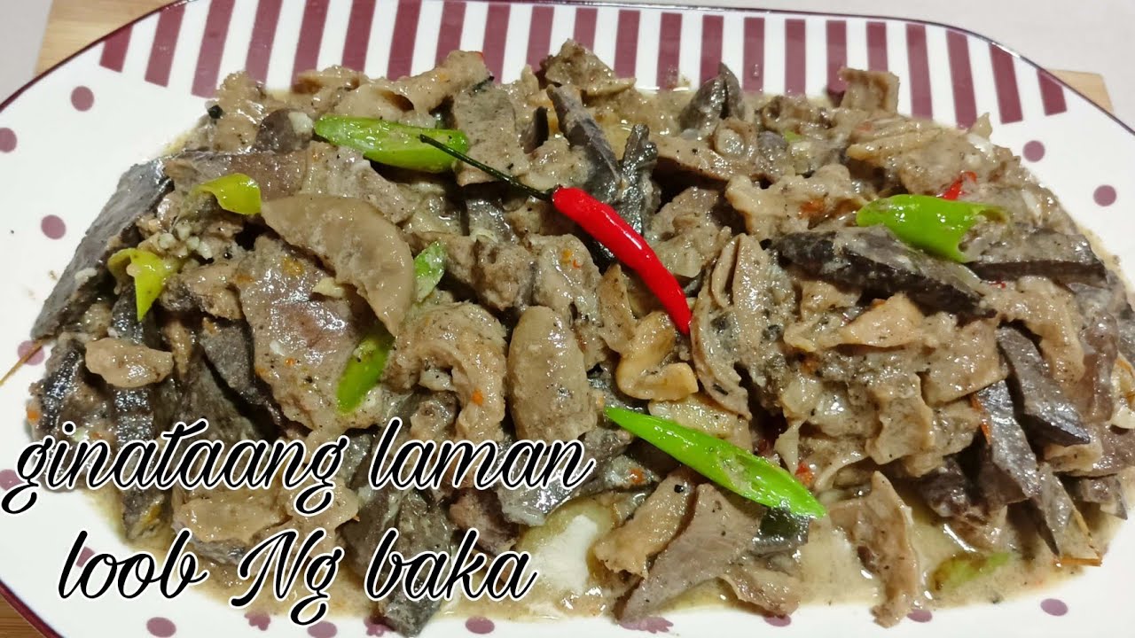 GINATAANG LAMAN LOOB NG BAKA
