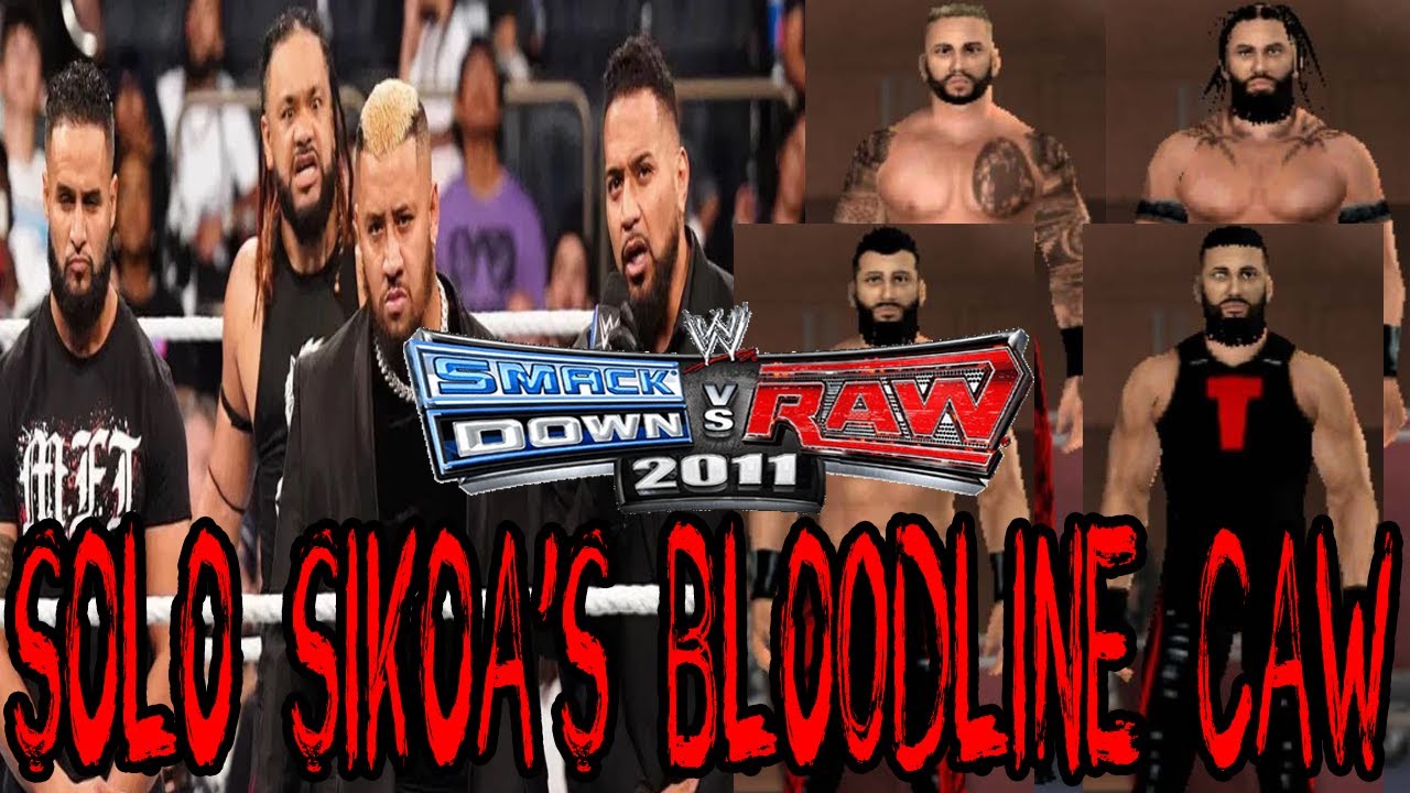 WWE SvR 2011 The Bloodline (Solo Sikoa, Jacob Fatu, Tama Tonga, Tonga Loa) CAW's PSP