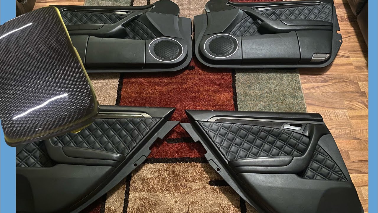 Fresh_acuras Carbon Fiber Arm Rest Cover!! DIY Diamond Stitch Door Panels!! 2004-2008 Acura TL