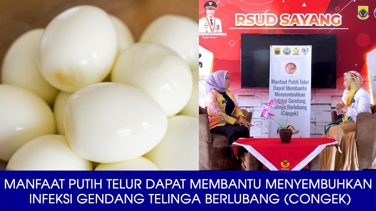 Manfaat Putih Telur Dapat Membantu Menyembuhkan Infeksi Gendang Telinga Berlubang (Congek)