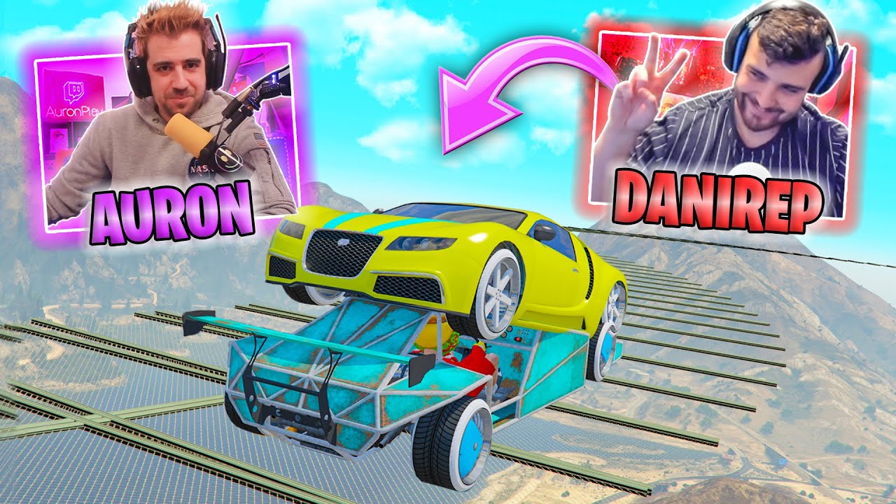 CARA A CARA BRUTAL! TENGO MIEDO A LAS ALTURAS!! CON AURONPLAY Y AMIGOS! - GTA V ONLINE