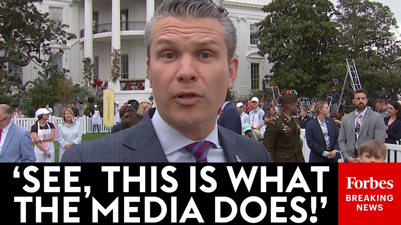 BREAKING NEWS: Hegseth Blasts Media Over Signal Story At White House Easter Egg Roll