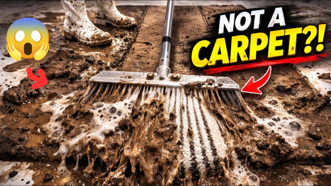 This Carpet Was Completely Buried in Mud!😱