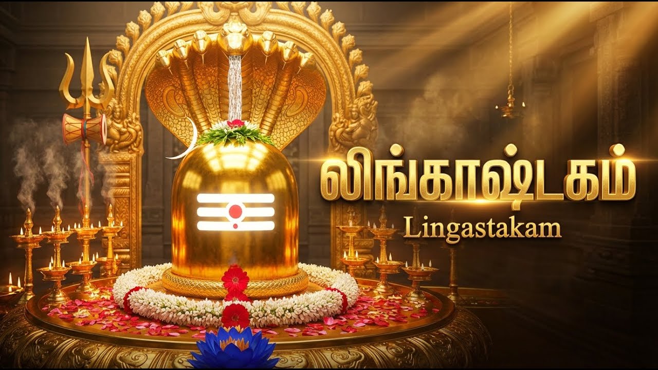 Lingashtakam Tamil With Lyrics | Powerful Sivan Bakthi Padalgal | Shiva Tamil Devotional Songs