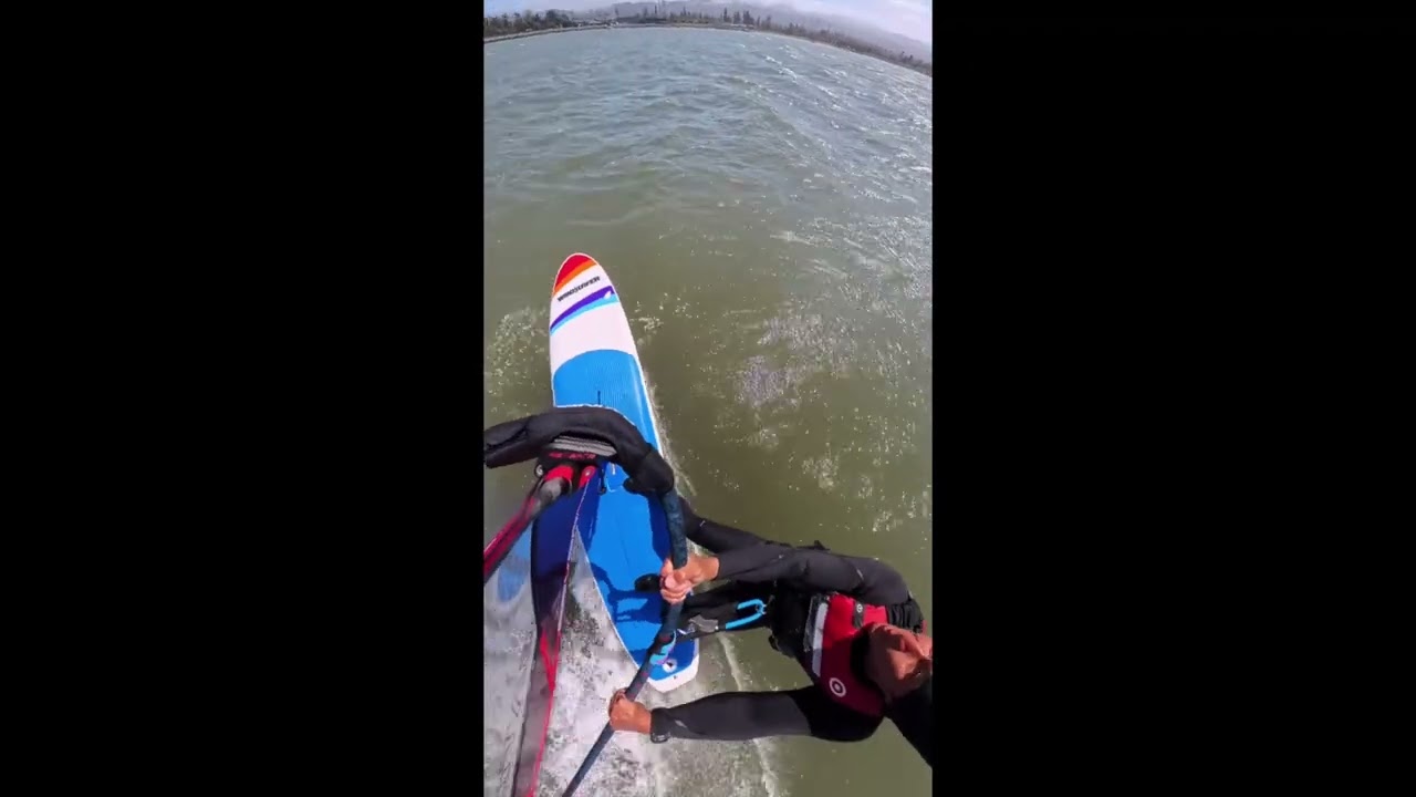 Windsurfer LT / Severne NCX 5.5. @ Coyote Point. #windsurfing #windsurf #insta360 #asmrsounds
