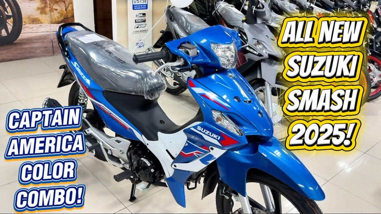 Совершенно новый Suzuki Smash 2025 Carb Captain America Color Combo!🔥