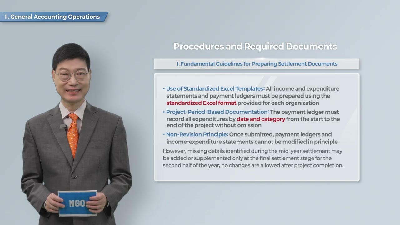 [Financial Accountability Lecture] Basics of NGO Financial Settlement