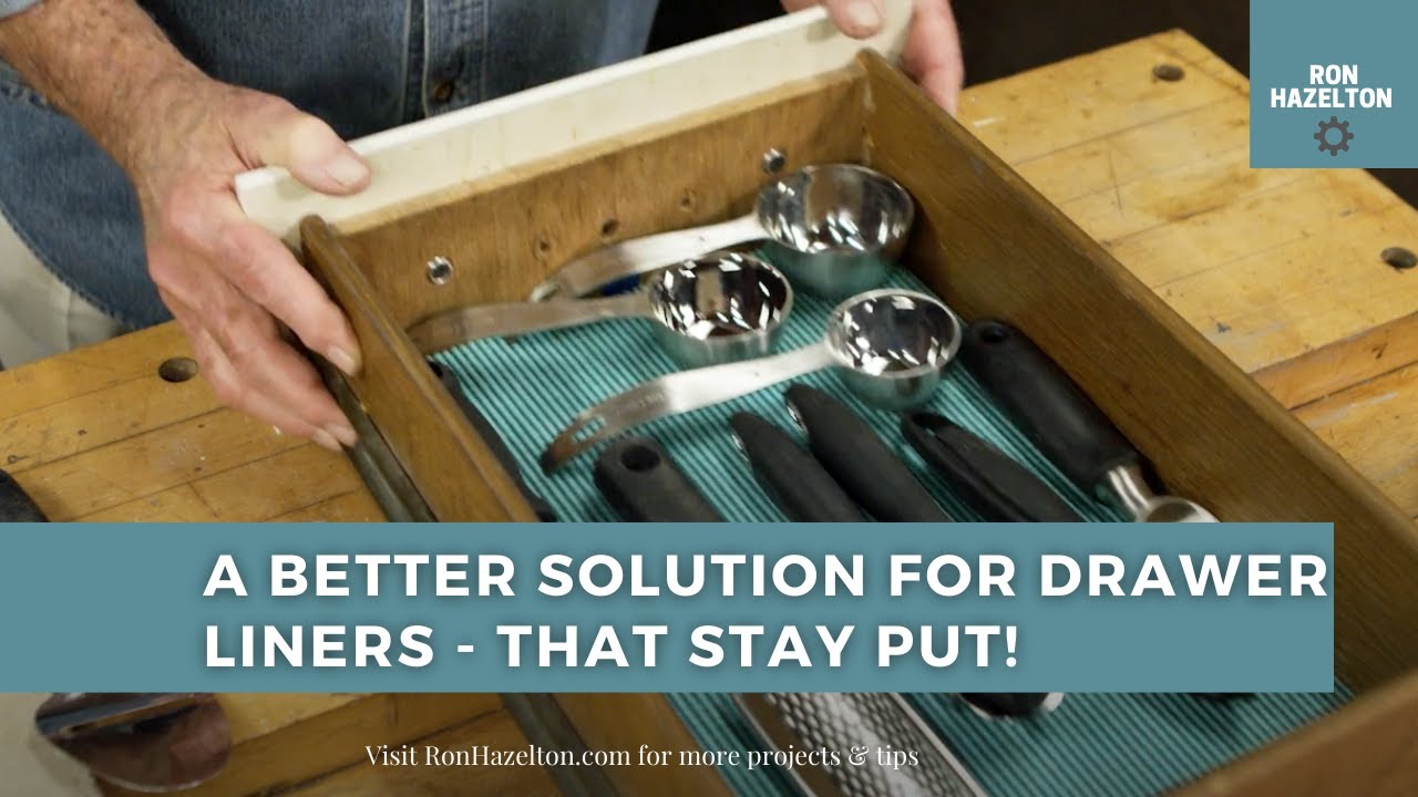 A Better Solution For DIY Drawer Liners that Stay Put & Keep Loose Items From Shifting