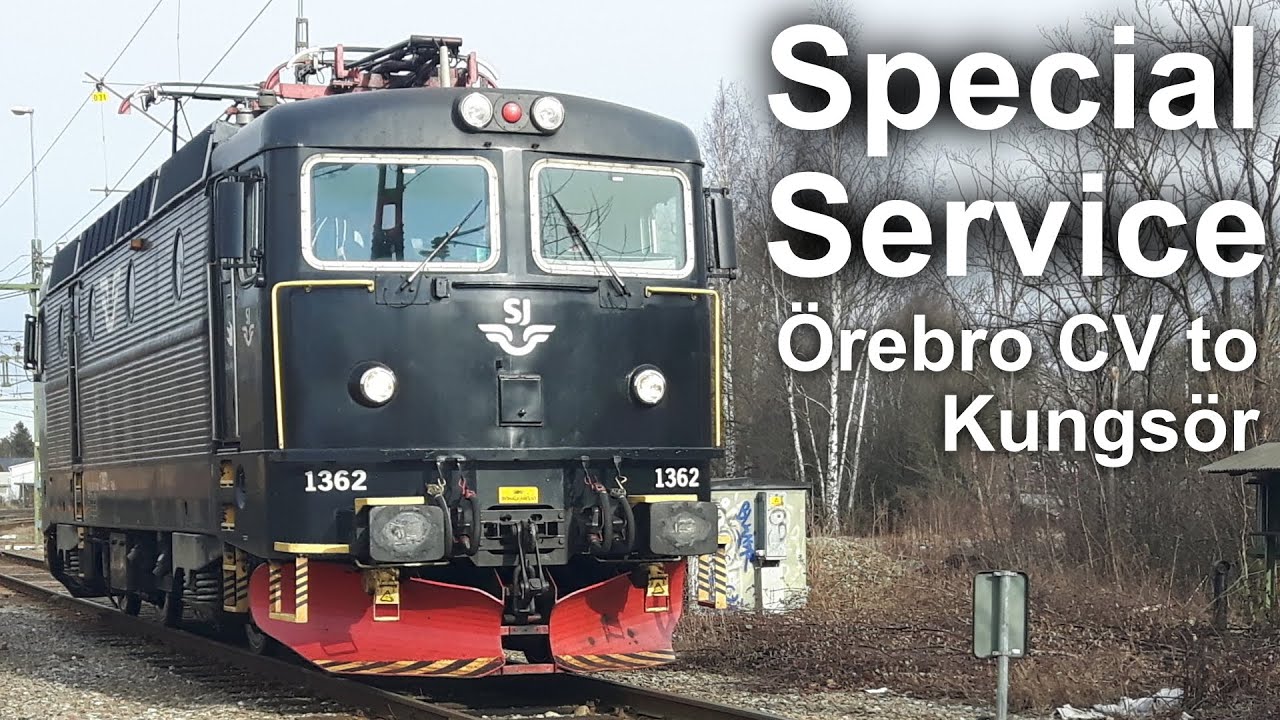 TRAIN DRIVER'S VIEW: Special service from the locomotive works in Örebro (Örebro CV-Kungsör)