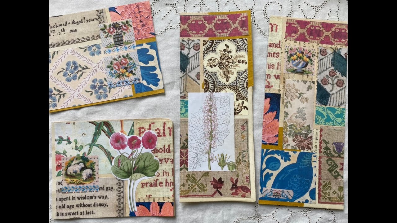 Junk Journal collage mastboard sampler | making ephemera