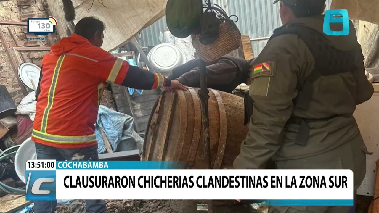 53 ARRESTADOS TRAS CLAUSURA DE  CHICHERÍAS EN LA ZONA SUR.