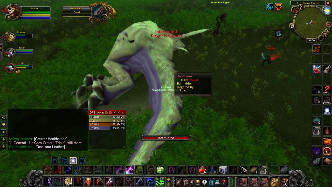 Devilsaur Leather Ninja looted from Ally - World Of Warcraft Classic