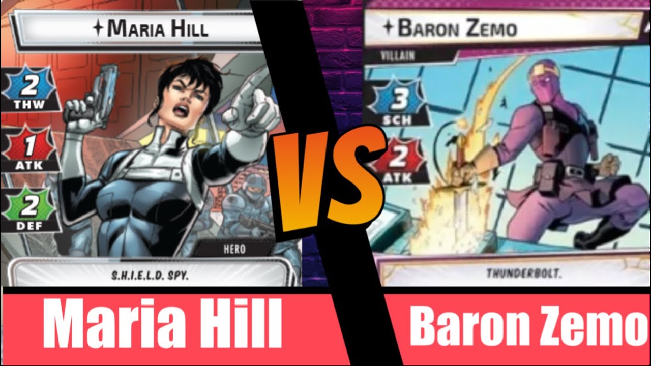 Marvel Champions | Maria Hill | Vs Baron Zemo | True Solo | Justice | Agents of Shield