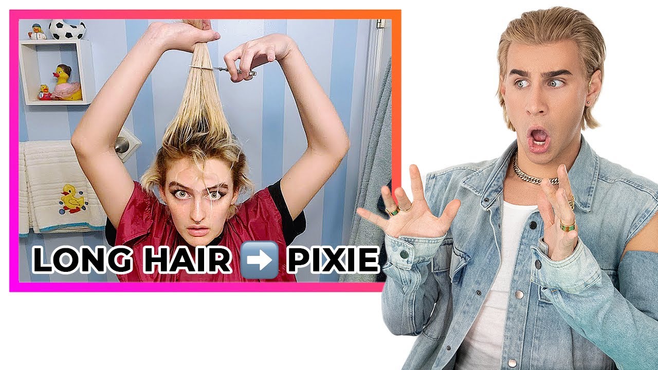 Hairdresser Reacts To DIY Pixie Cuts Gone Wrong!