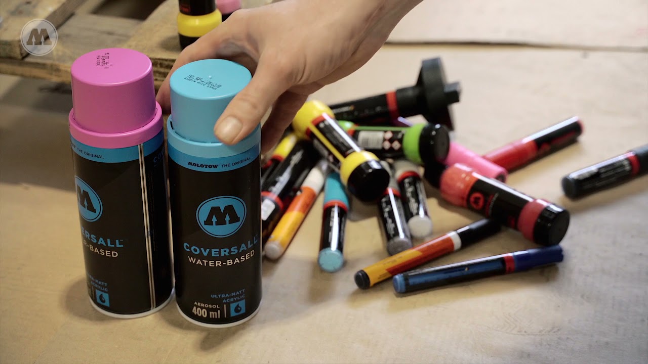 ART OF BUST painting with the MOLOTOW Permanent Paint Markers, DRIPSTICK & COVERS ALL Water-Based