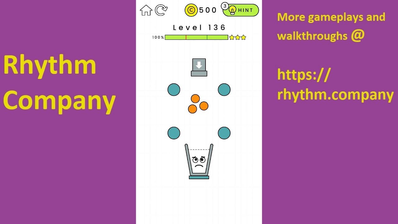 Happy Glass Walkthrough Solution Level 136