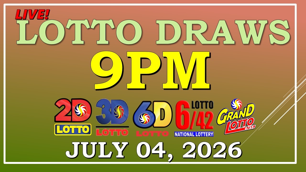LOTTO RESULT 9PM DRAW ,  JULY 04, 2026@LottoResultTV15K