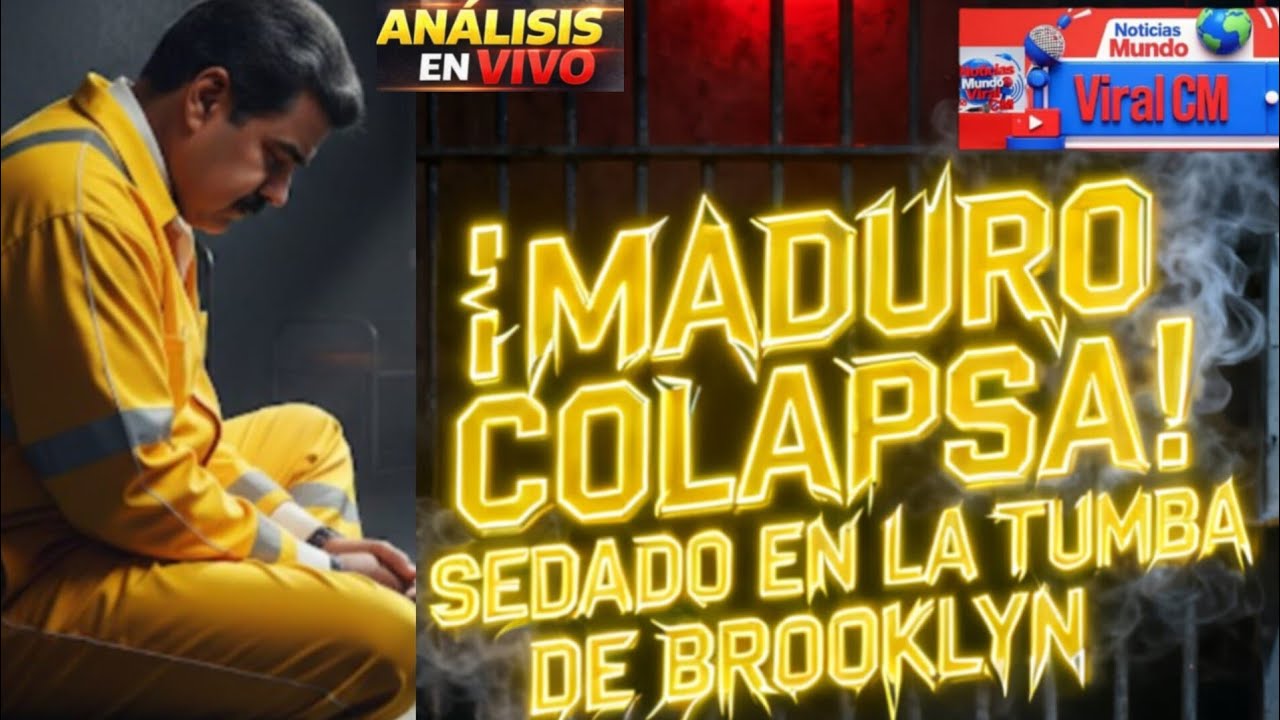 "¡MADURO COLAPSA! SEDADO EN LA 'TUMBA' DE BROOKLYN" 