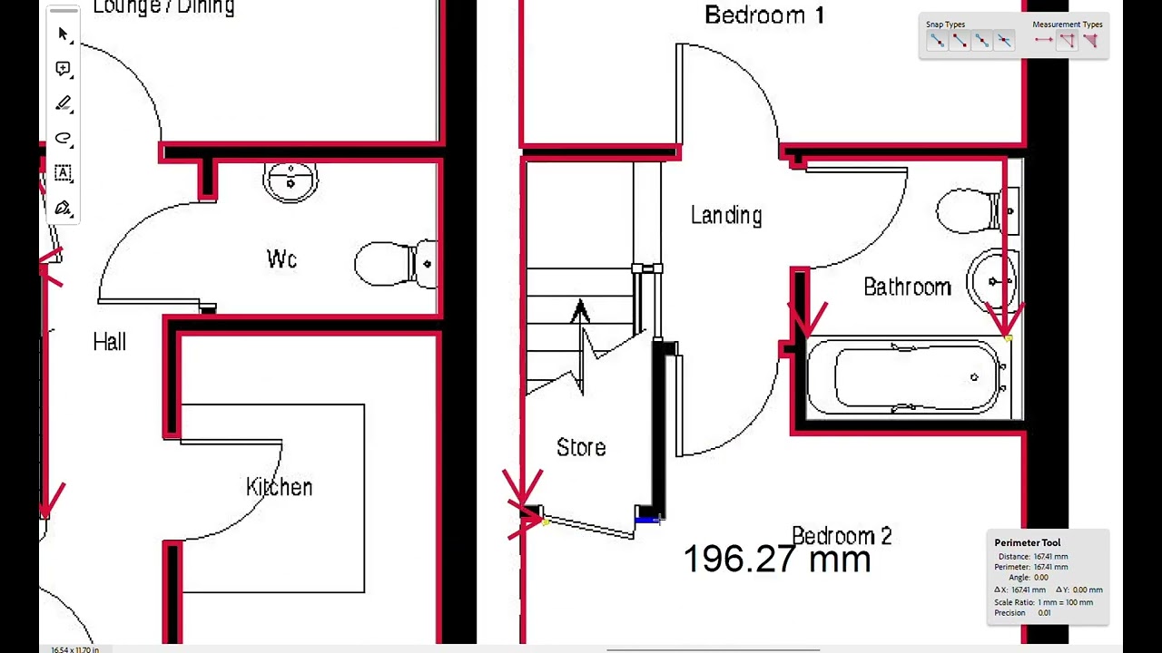 Part 4: Scaling from PDF basics, Measuring Perimeters from PDF - for UK Tradespeople