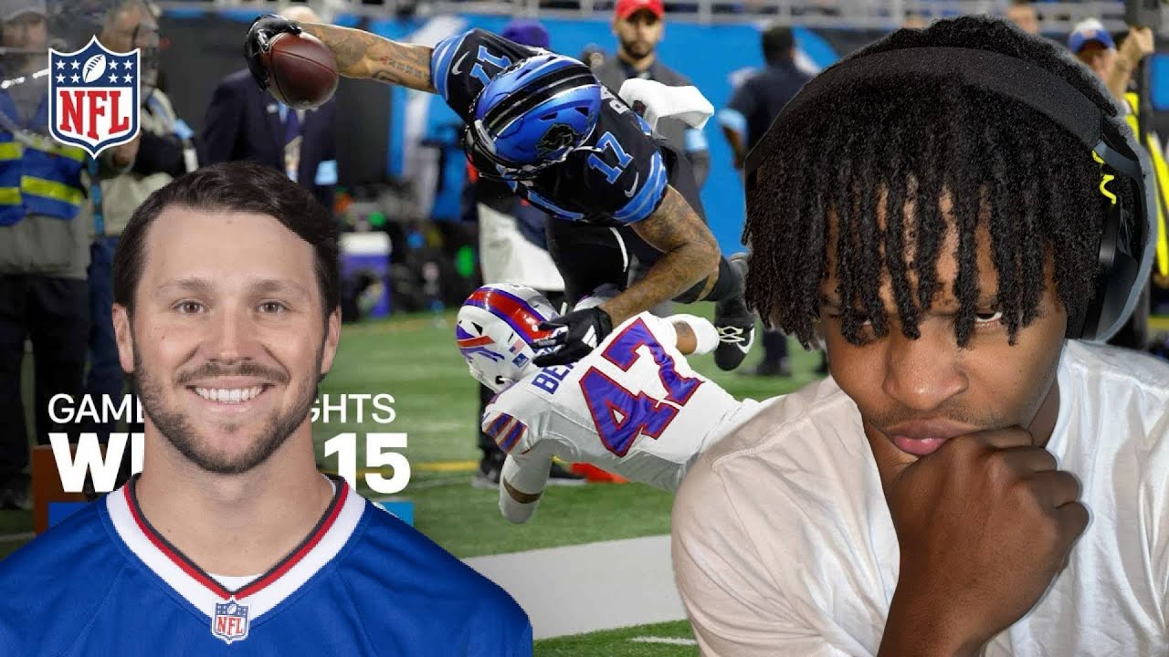 JOSH ALLEN LET LAMAR JACKSON WIN MVP PLEASE!!! BILLS VS LIONS NFL 2024 Reaction