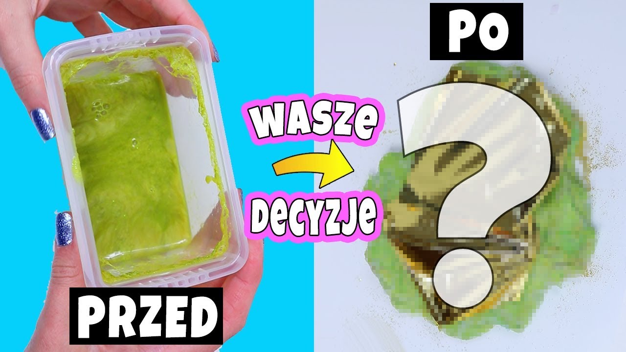 SLIME MAKEOVERS WEDŁUG WASZYCH DECYZJI! Przerabiam Slime Według Ankiety - Wy decydujecie o slime