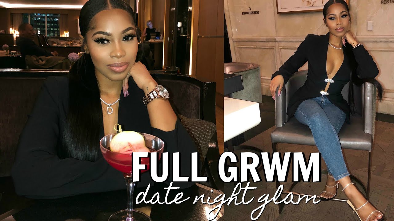 DATE NIGHT FULL GRWM | MAKEUP + HAIR + OUTFIT | BEAUTY FOREVER HAIR