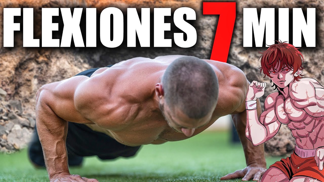 Solo 7 Min - Serás BAKI al Hacer Estas Flexiones (Te Reto a Intentar)