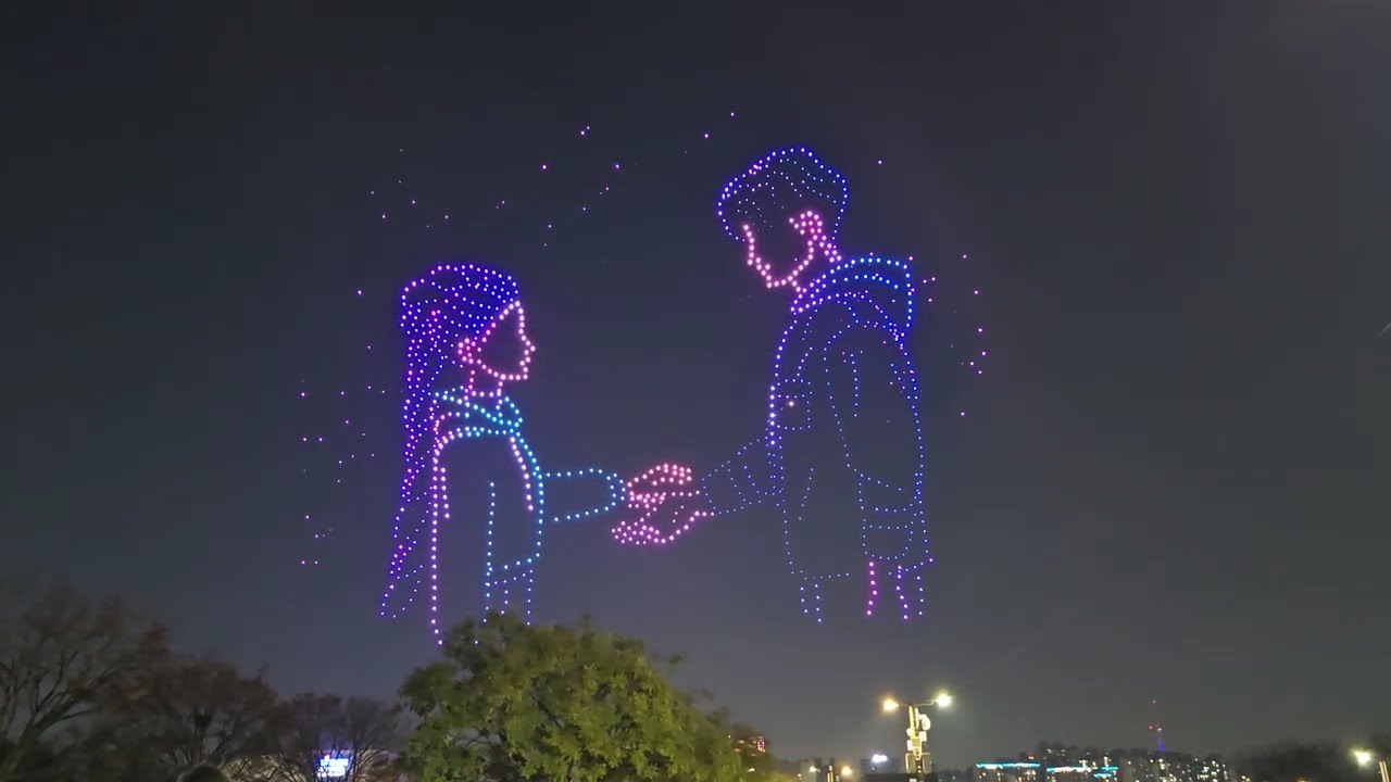 #케데헌,앵콜,#케이팝데몬헌터스,K-popDemonHunters, 한강드론,한강드론라이트쇼, #HanRiverDroneLightShow, 여의도한강공원,여의나루역,⁨@WRD-TV⁩