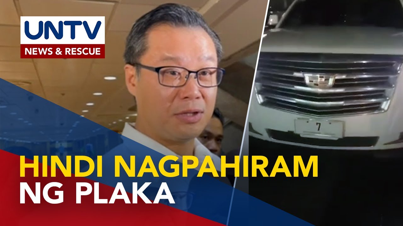 Sen. Gatchalian, nilinaw na hindi ipinahiram ang official license plate kaugnay ng viral SUV issue