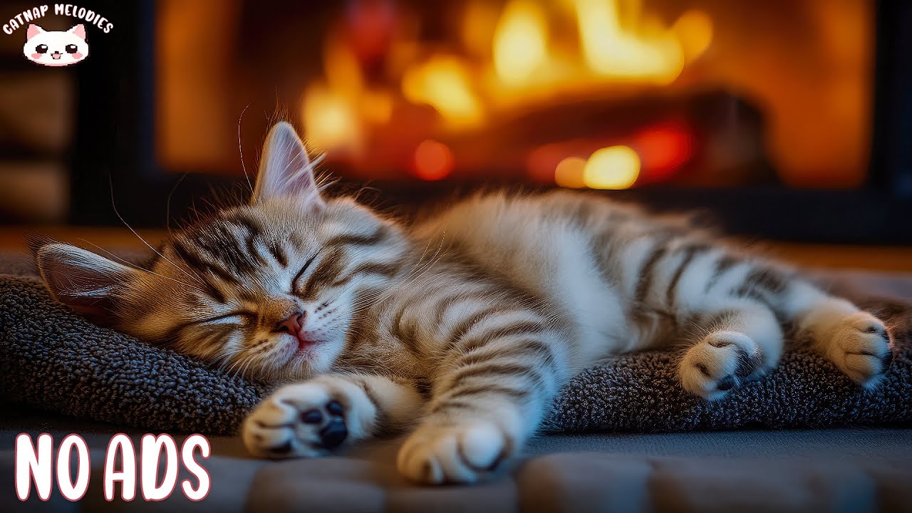 Cat Music for Anxiety! 🐾 Peaceful Sleeping Music & Cozy Ambience for Deep Sleep, Stress Relief