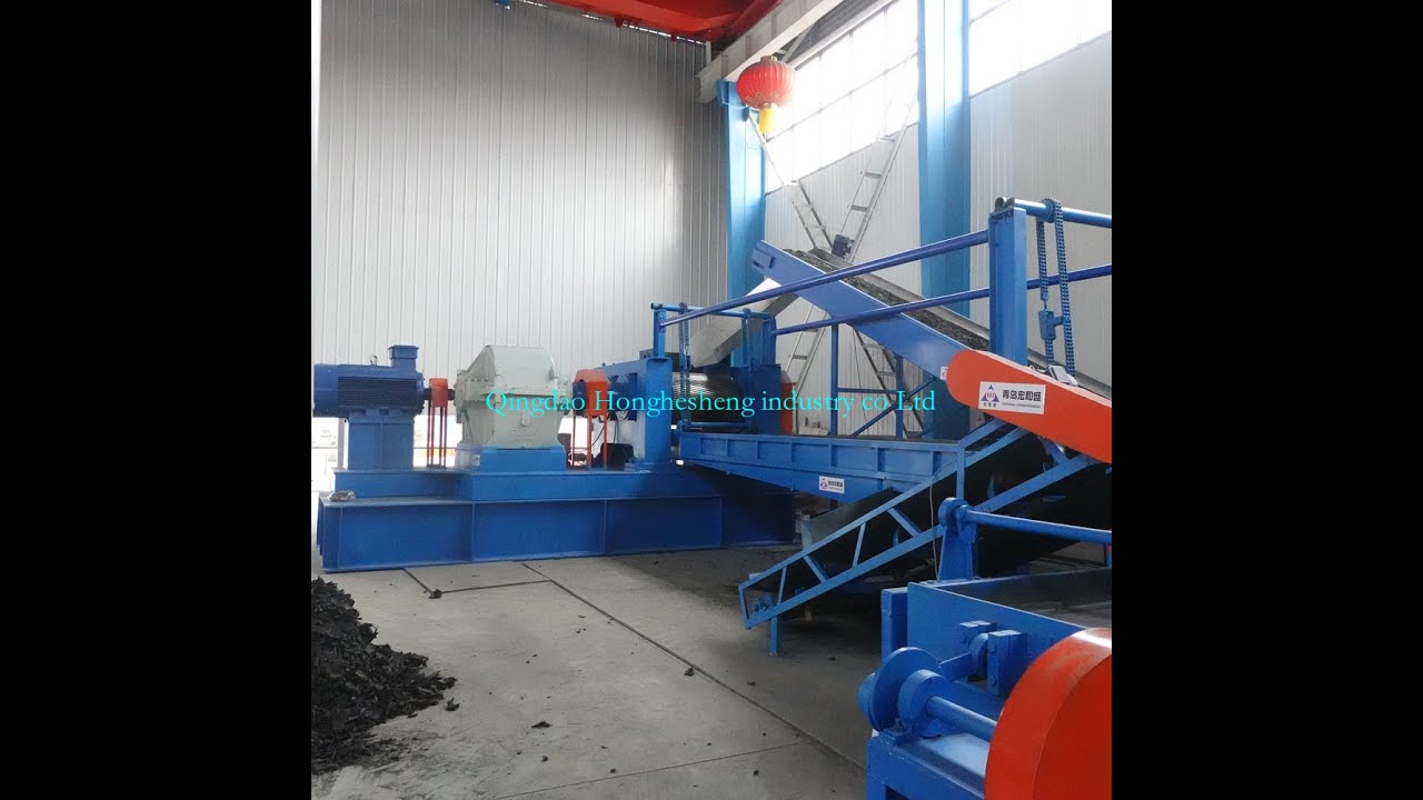 XKP710 heavy duty type tyre cracker mill two roll grinder crushing machine tyre powder introduction
