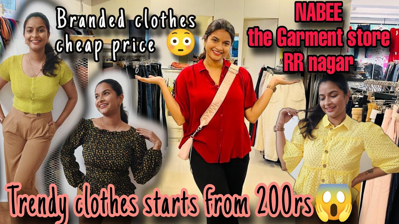 Newly opened store in RR Nagar ಬೆಂಗಳೂರು| All branded clothes starts from 200rs😱|+ try on haul💁🏻&zwj;♀️❤️