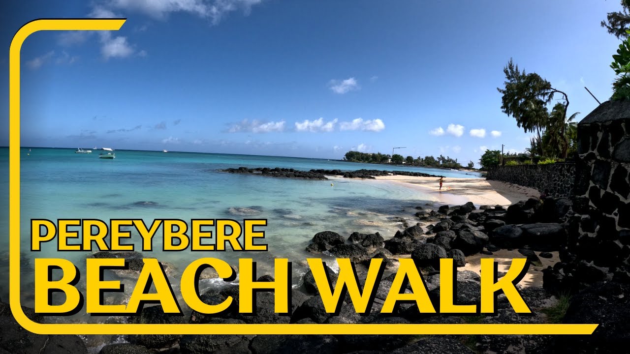 Beach walk on one of the best beach in Mauritius