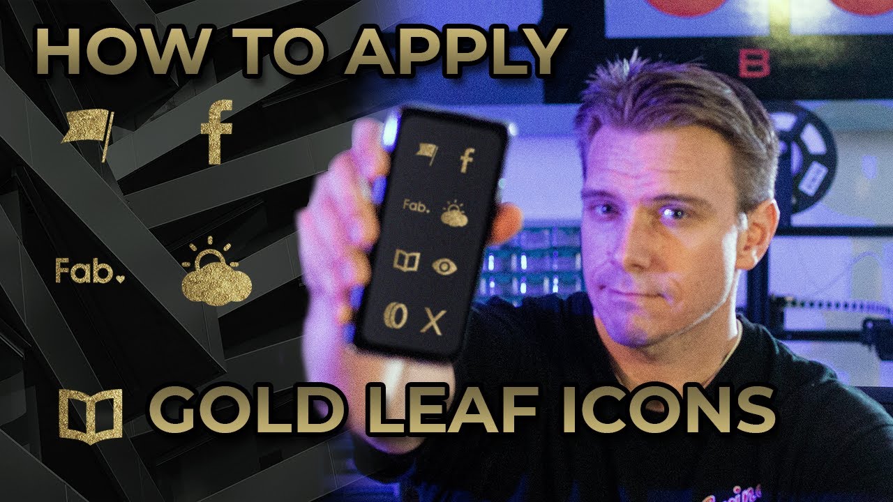 Gold Leaf Icon Pack | How to Apply Icon Packs on Android
