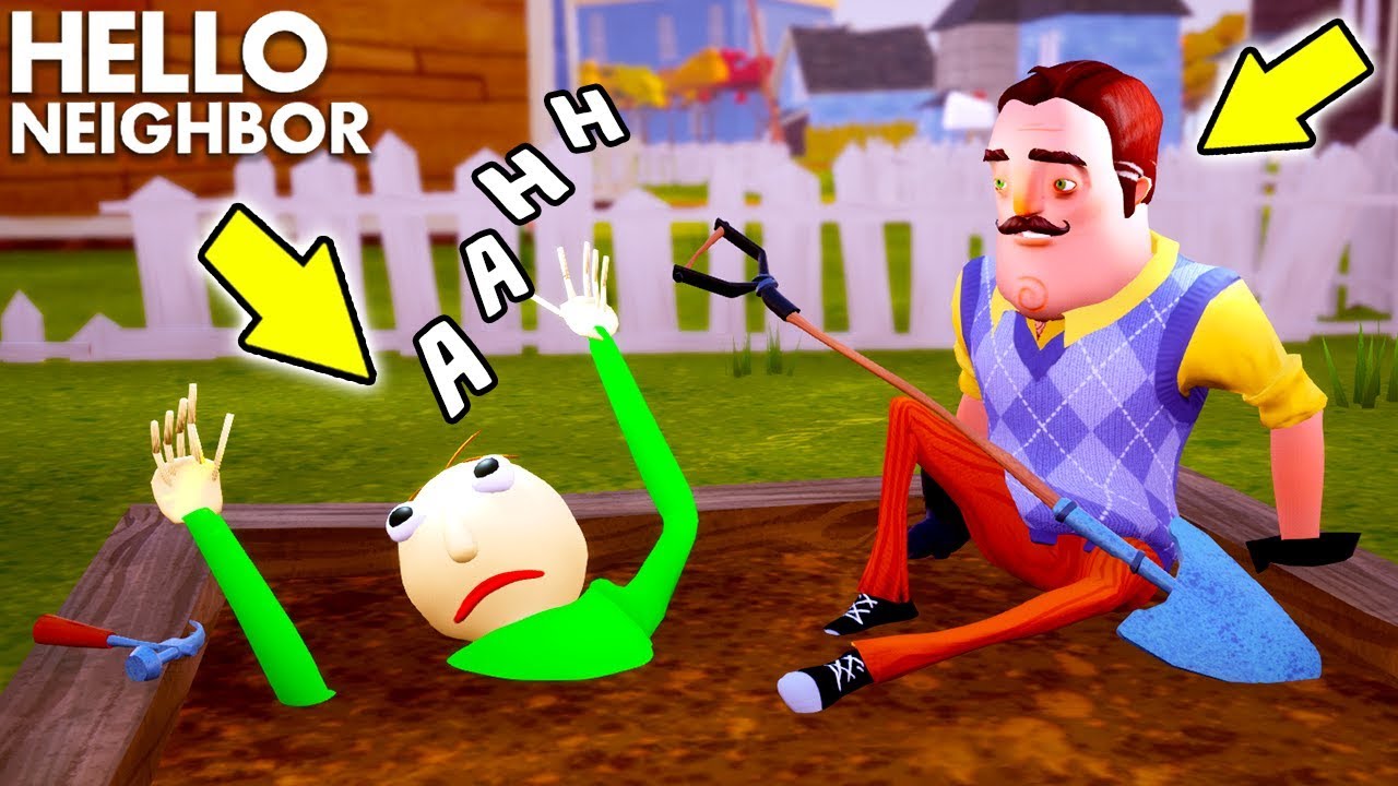 The Neighbor HAS A SECRET...Baldi Knows It!!! | Hello Neighbor + Baldi’s Basics Crossover (Mods)
