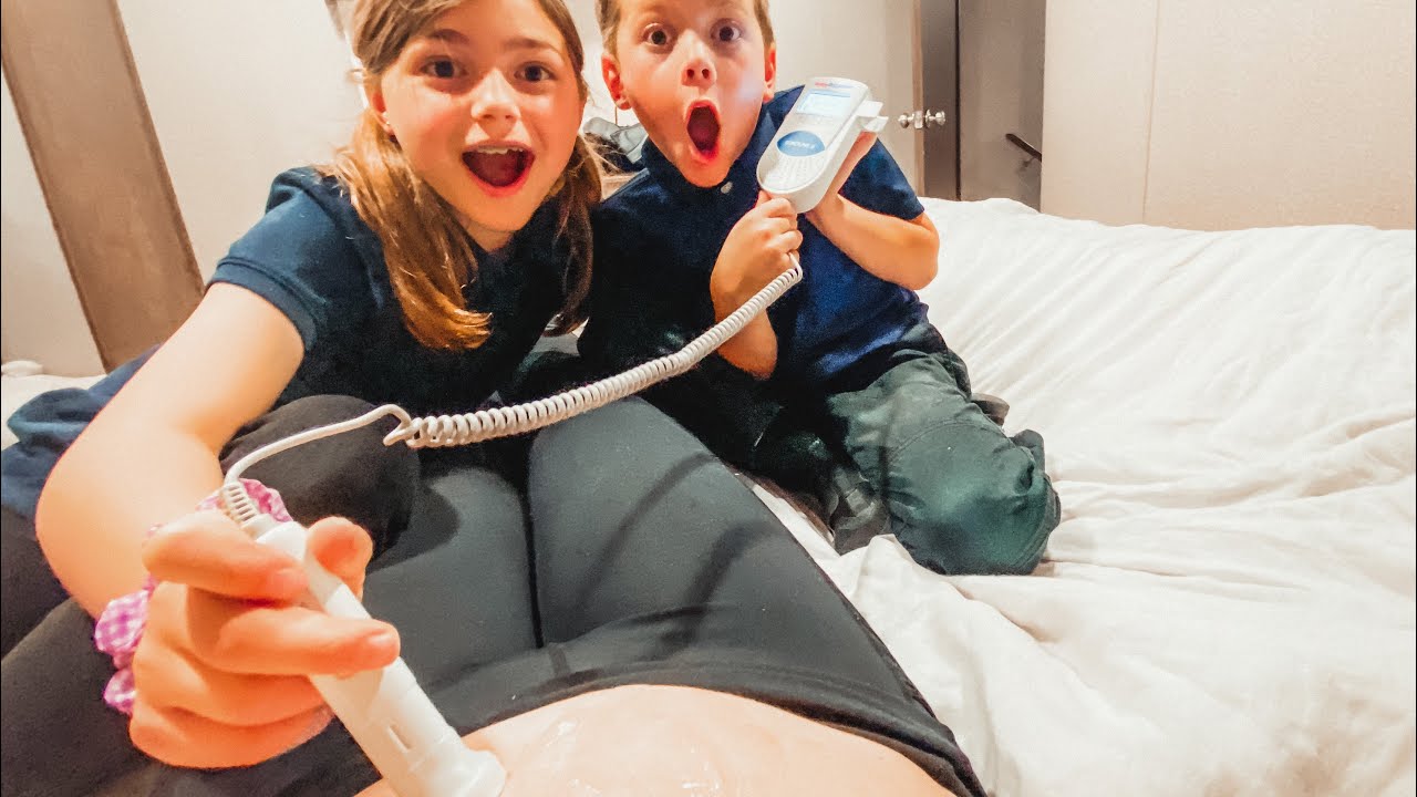 He heard his baby brother’s heartbeat for the 1st time!