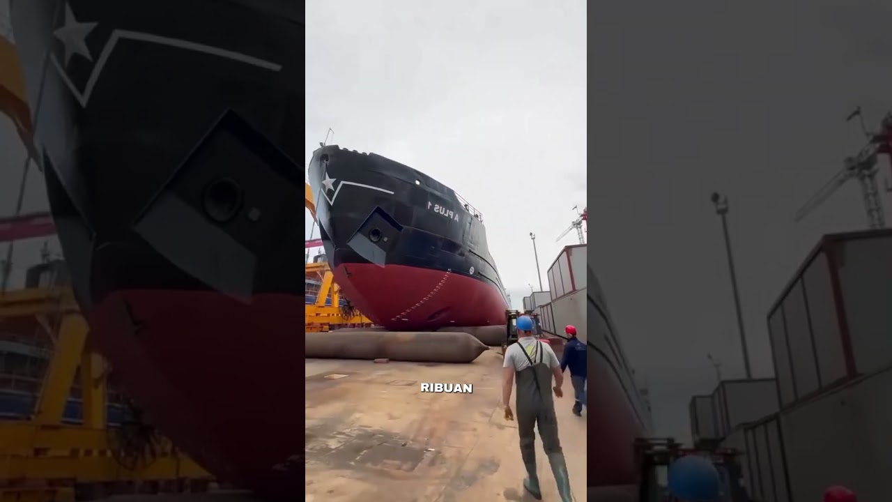 proses peluncuran kapal #shorts