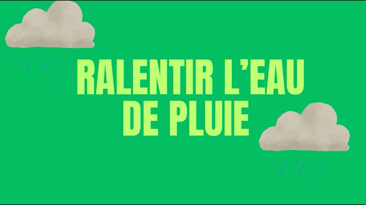 Ralentir l'eau de pluie contre la sécheresse